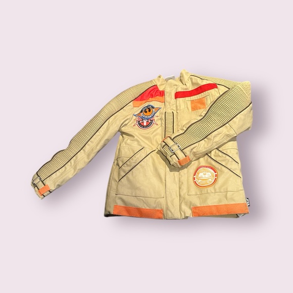 Disney Other - Boys Disney Store Star Wars Finn Faux Leather Moto Jacket Flight Coat Sz 7/8